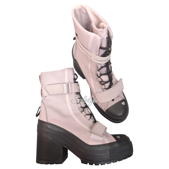 Converse GR82 XHI Platform Love Fearlessly Amethyst Grey Purple 6 Sneaker Boot - Picture 10 of 10